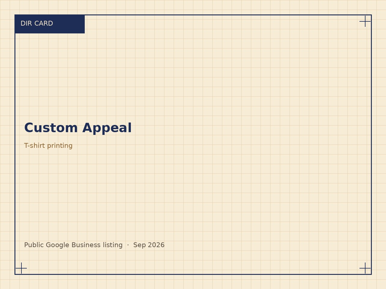 Workshop process plate for Custom Appeal T-Shirt Printing